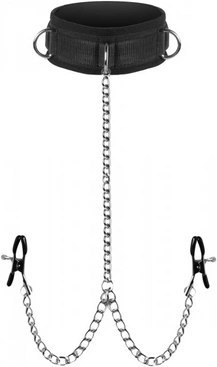 XR Brands Master Series kołnierz z systemem łańcuchow i zaciskami