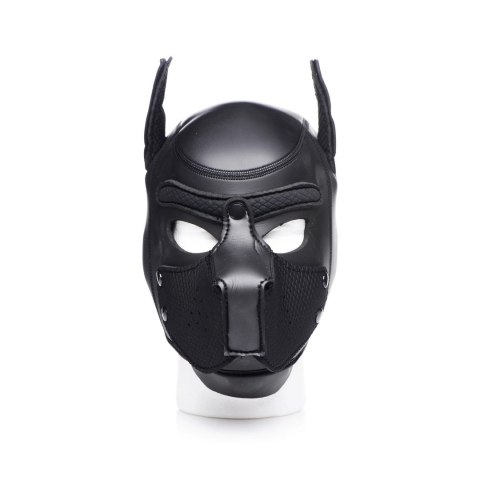 XR Brands Neoprene Puppy Hood - regulowana maska neoprenowa czarna