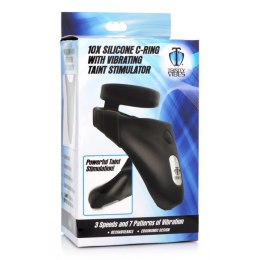 XR Brands silikonowy pierścień intymny z wibracyjnym systemem 10 trybow