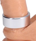 Doc Johnson Brushed Alloy aluminiowy pierścień średni 0,75" lekki