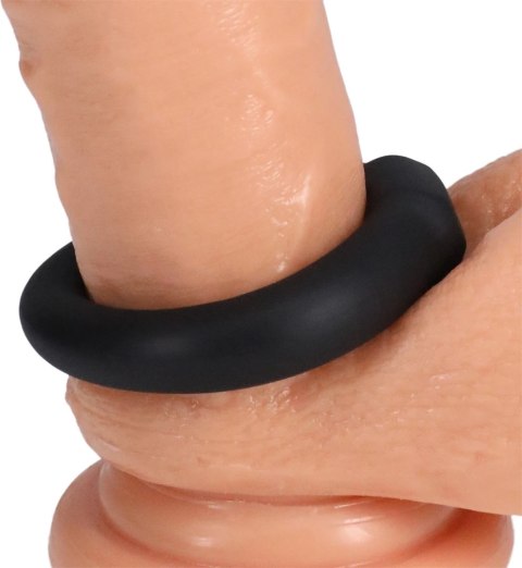 Doc Johnson Rock Solid Mega - anatomiczny pierścień z regulacją, czarny