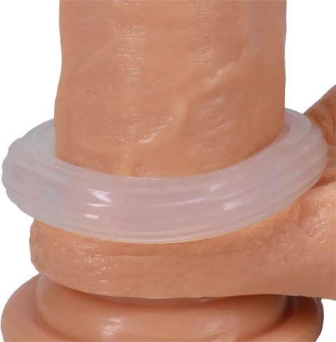 Doc Johnson Rock Solid Ribbed silikonowy pierścień z prążkowaną fakturą