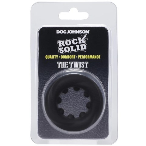 Doc Johnson The Twist silikonowy pierścień intymny z wypustkami