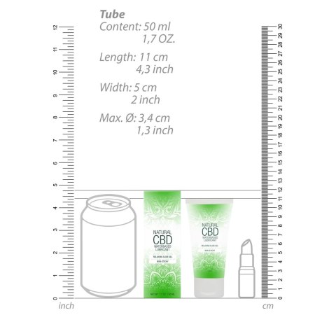 Pharmquests Shots Naturalny lubrykant wodny CBD 50ml, hipoalergiczny