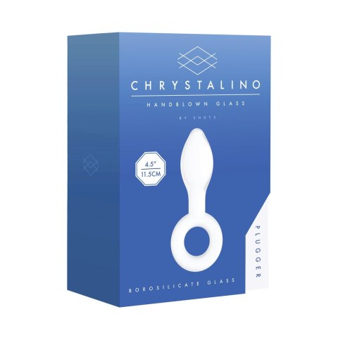 Christalino Szklany korek anatomiczny borokrzemianowy niebieski