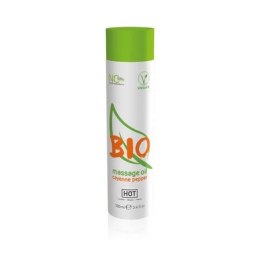 HOT BIO Olejek do masażu z pieprzem cayenne 100ml - naturalny, wegański