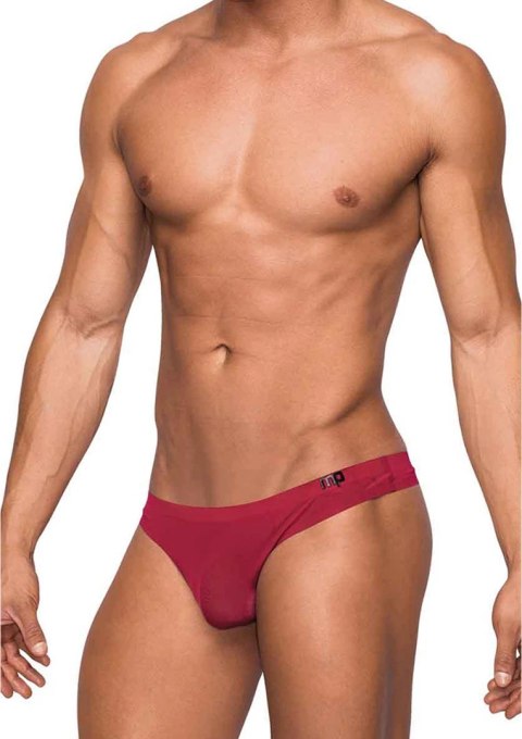 Male Power Seamless Sleek S/M - stringi bezszwowe, niski stan, czarne