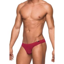 Male Power Seamless Sleek Stringi L/XL czarne, niskoprofilowe wykończenie