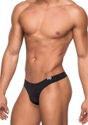 Male Power Seamless Sleek stringi bezszwowe S/M czarne