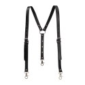 Ouch! Harness skorzany męski regulowany czarny 91-112 cm
