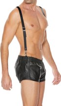 Ouch! Harness skorzany męski regulowany czarny 91-112 cm