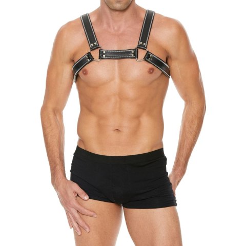 Ouch! by Shots Uprząż Chest Bulldog L/XL skora naturalna, regulowana