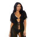 Forplay Tolu M Stroj kąpielowy bikini z kimono, czarny