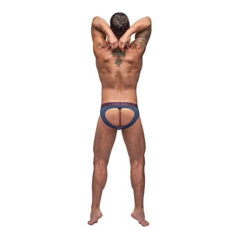 Male Power Avant SM majtki na paskach z wycięciem, czarne L/XL