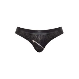 Male Power Bikini Zip L - męskie slipy z zamkiem i wzorem, rozmiar L