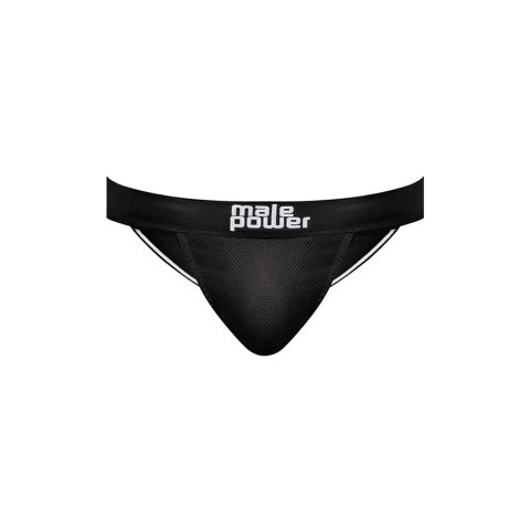 Male Power Black Nite szorty z wycięciami sportowe paski czarne M