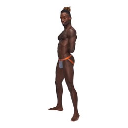 Male Power Casanova Uplift Jock L/XL czarne majtki z paskami