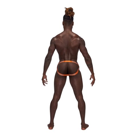 Male Power Casanova Uplift Jock L/XL czarne majtki z paskami