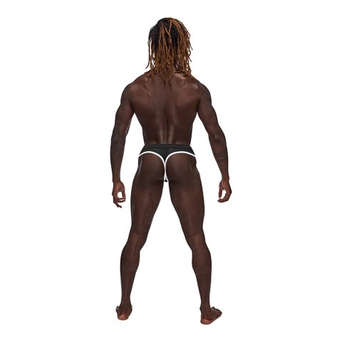 Male Power Sport Mesh stringi siateczkowe S/M czarne oddychające