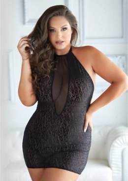 Allure Gorset Sukienka Leopard 2X/3X koronkowy z regulacją