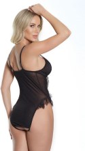 Coquette Body Przezroczysty Koronkowy Bez Ramiączek Siateczka S/M