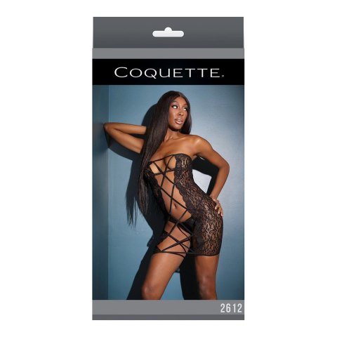 Coquette Sukienka Tuba Mini Wielofunkcyjna Czarna One Size
