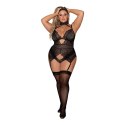 Dreamgirl Body 3XL z regulowanymi ramiączkami - siateczkowy fason