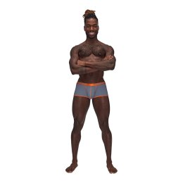 Male Power Uplift Mini Short XL szorty z satynowym paskiem czarne