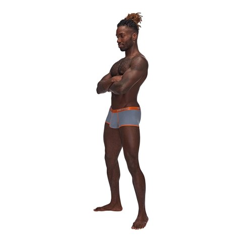 Male Power Uplift Mini Short XL szorty z satynowym paskiem czarne