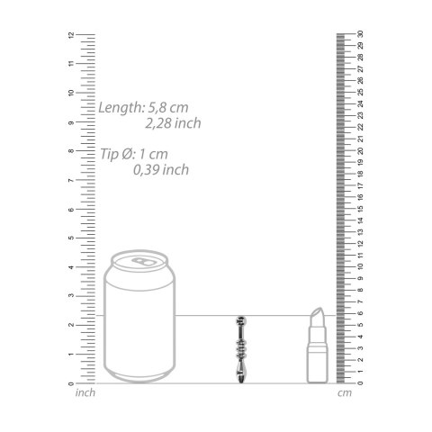 Ouch! by Shots - sonda intymna metalowa 0,4/10 mm stal nierdzewna