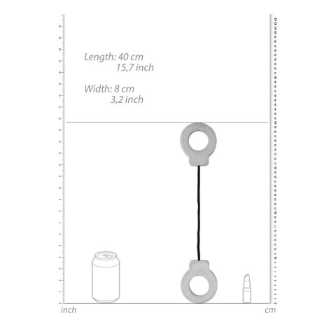 Shots S-Line Mydło dekoracyjne w kształcie kajdanek, szare