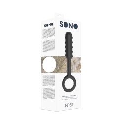 Sono No.61 Czarny model silikonowy z metalowym pierścieniem
