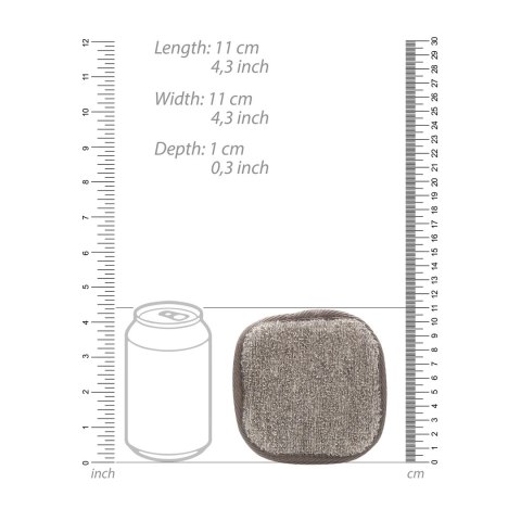 Touche Square - kwadratowa podkładka do oczyszczania twarzy z węglem drzewnym i konopiami