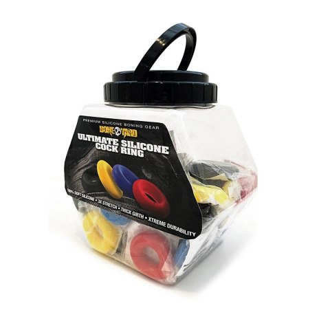Boneyard Ring Display - Zestaw 50 silikonowych pierścieni, O 50 mm