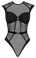 Cottelli Lingerie Body L/XL z koronką i ozdobnymi kryształkami