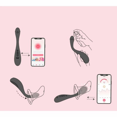 HoneyPlayBox PUFF Trener Kegla Czerwony z Aplikacją i Regulacją Objętości