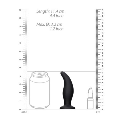 Ouch! Curve silikonowy korek z przyssawką - anatomiczny kształt
