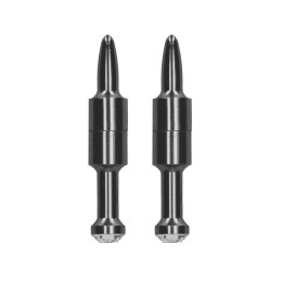 Ouch! Magnetyczne zaciski diamentowe do ciała aluminium srebrne