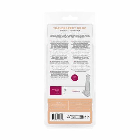 ToyJoy Crystal Clear model 15 cm z przyssawką i anatomiczną podstawą