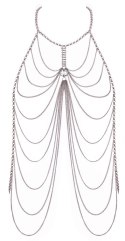 Cottelli Body Chain srebrny z ozdobnym kryształem, regulowany