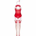 LivCo Corsetti Fashion LIMPID SNOWFLAKES komplet świąteczny S/M
