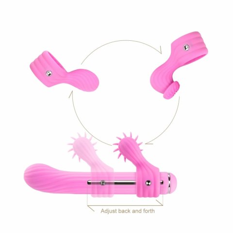 OTOUCH Magic Stick Rożowy - Wielofunkcyjny masażer z 3 końcowkami