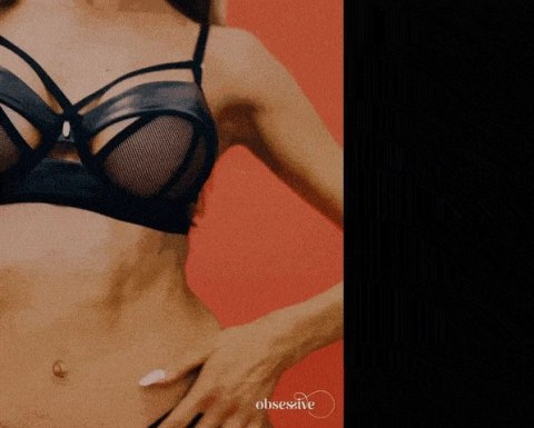 Obsessive Dominna komplet bielizny dwuczęściowy czarny z paskami