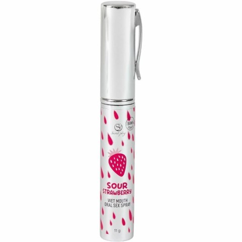 Secretplay Sour Strawberry - Spray do ust o smaku kwaśnej truskawki 11g