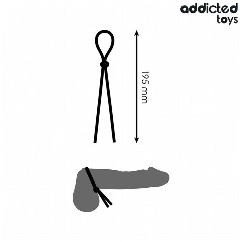Addicted Toys Single Loop - silikonowa lina regulowana 19,5 cm