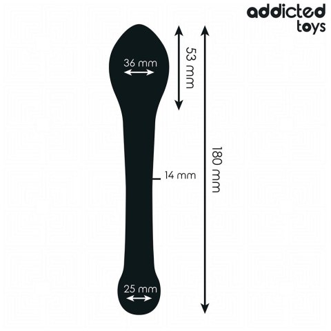 Addicted Toys Stymulator anatomiczny silikonowy 18 cm czarny