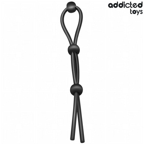 Addicted Toys Triple Loop — silikonowa lina z potrojną pętlą, regulowana 19,5 cm