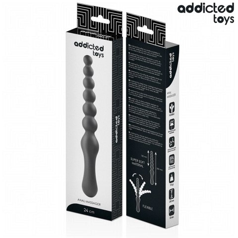 Addicted Toys masażer analny 24 cm z silikonu medycznego, progresywny