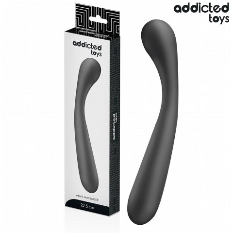 Addicted Toys masażer anatomiczny silikonowy 22,5 cm czarny