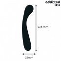 Addicted Toys masażer anatomiczny silikonowy 22,5 cm czarny